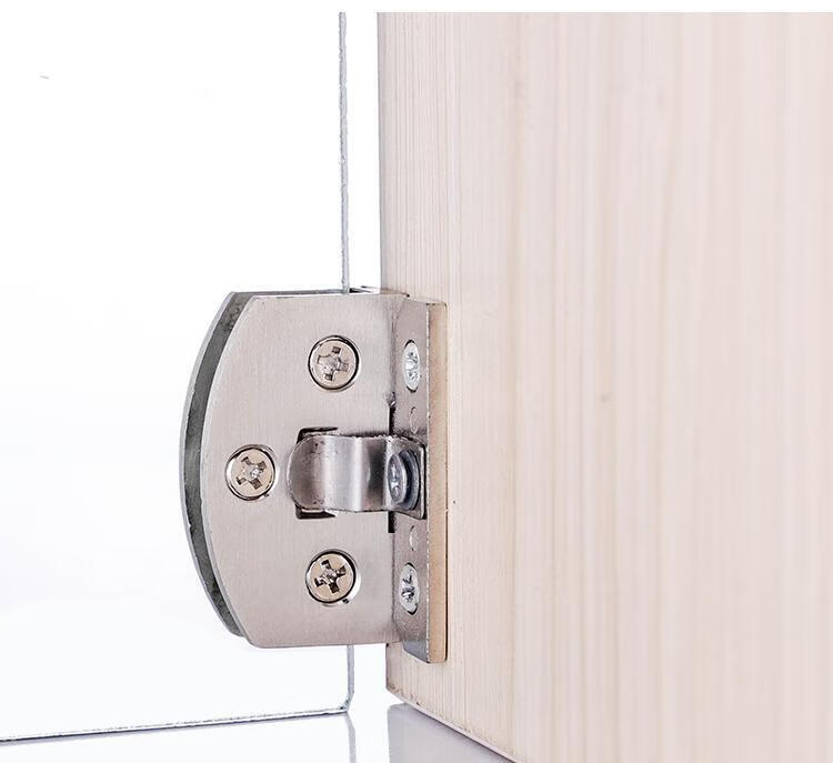 柜门合页玻璃门合页无框钢化玻璃铰链玻璃门夹酒柜展示柜门合页铰链免