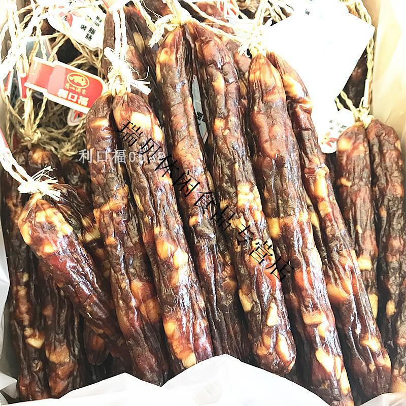 广州酒家 秋之风散装生晒切肉腊肠1斤500g广东特产腊味煲仔饭 生晒