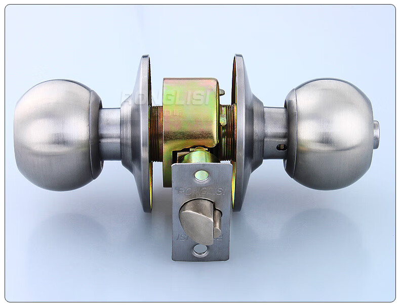 球型鎖球形鎖室內臥室房門鎖老式木門圓形鎖衛生間球鎖家用通用型月牙
