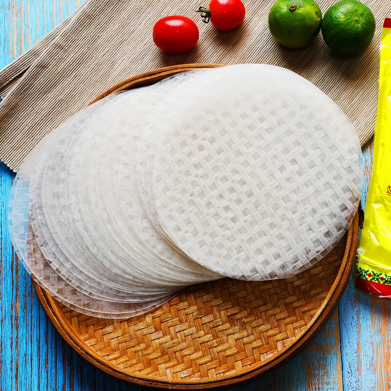 越南网状春卷 做烤冷面的薄饼皮越南春卷皮水妈妈 网状饼皮米纸卷米皮