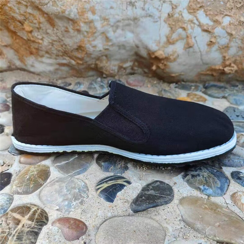 民路宝男鞋布鞋老北京军板鞋特大号军单女千层底布底透气吸汗品质定制