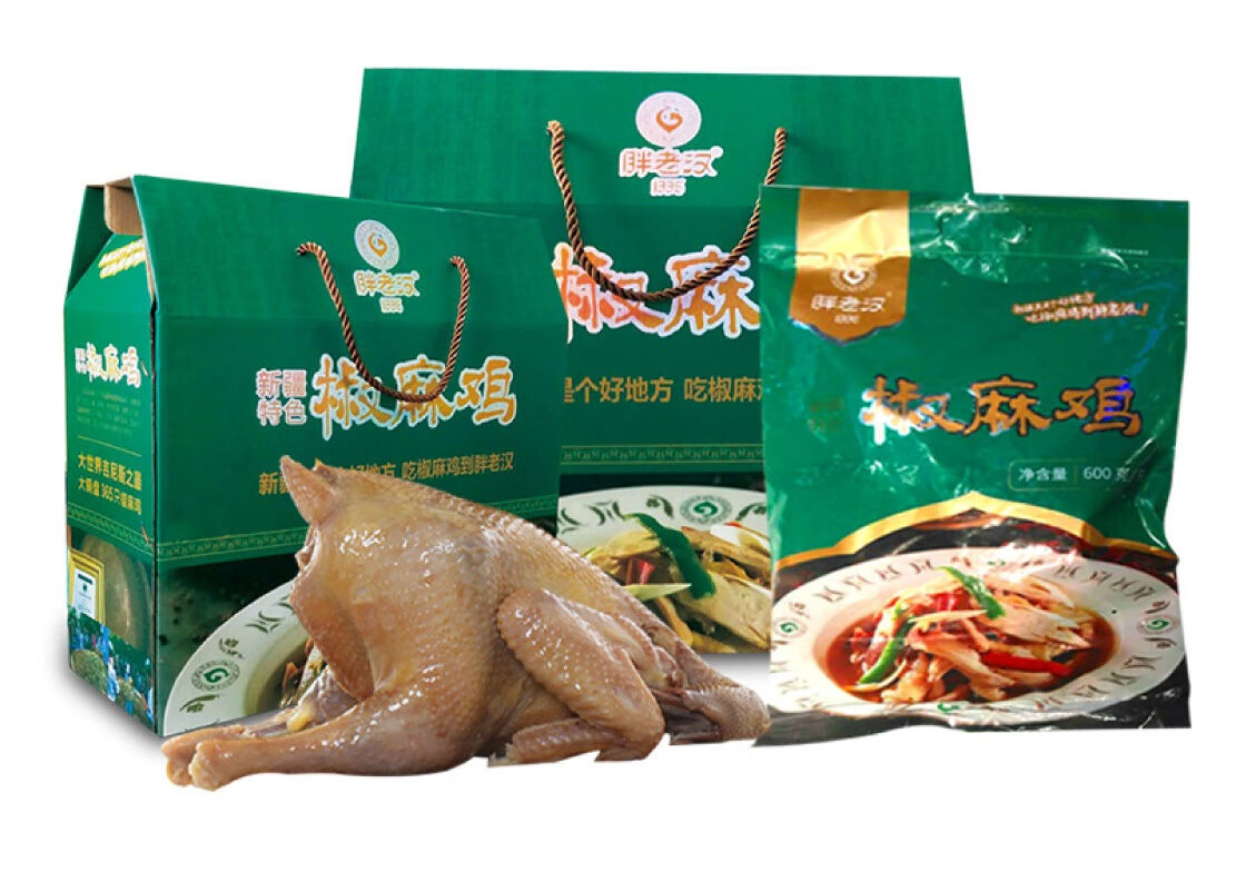 胖老汉椒麻鸡正宗胖老汉新疆特色椒麻鸡手撕美食方便快捷休闲小吃零食