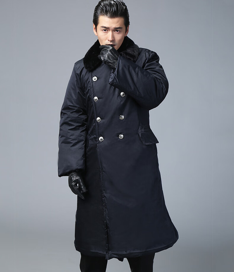 军大衣男女冬季加长加厚棉大衣保安防寒服军绿冷库棉服劳保工作服