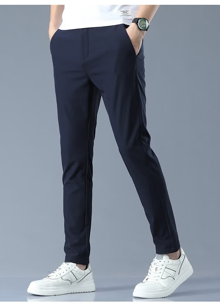 啄木鸟tucano冰丝休闲裤男士夏季薄款正装小西裤春秋速干长裤直筒修身