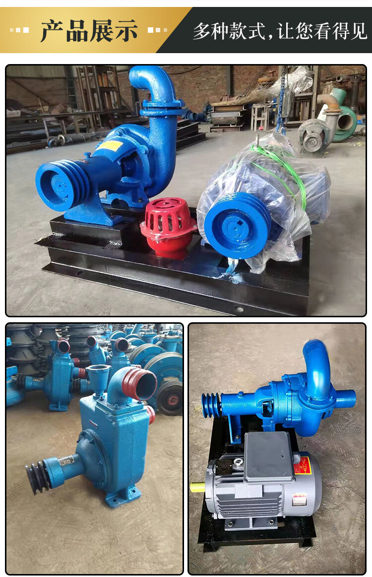 卧式抽沙泵吸砂泵河底清淤吸砂柴油机小型泥浆泵干沙4寸6寸抽沙机进4