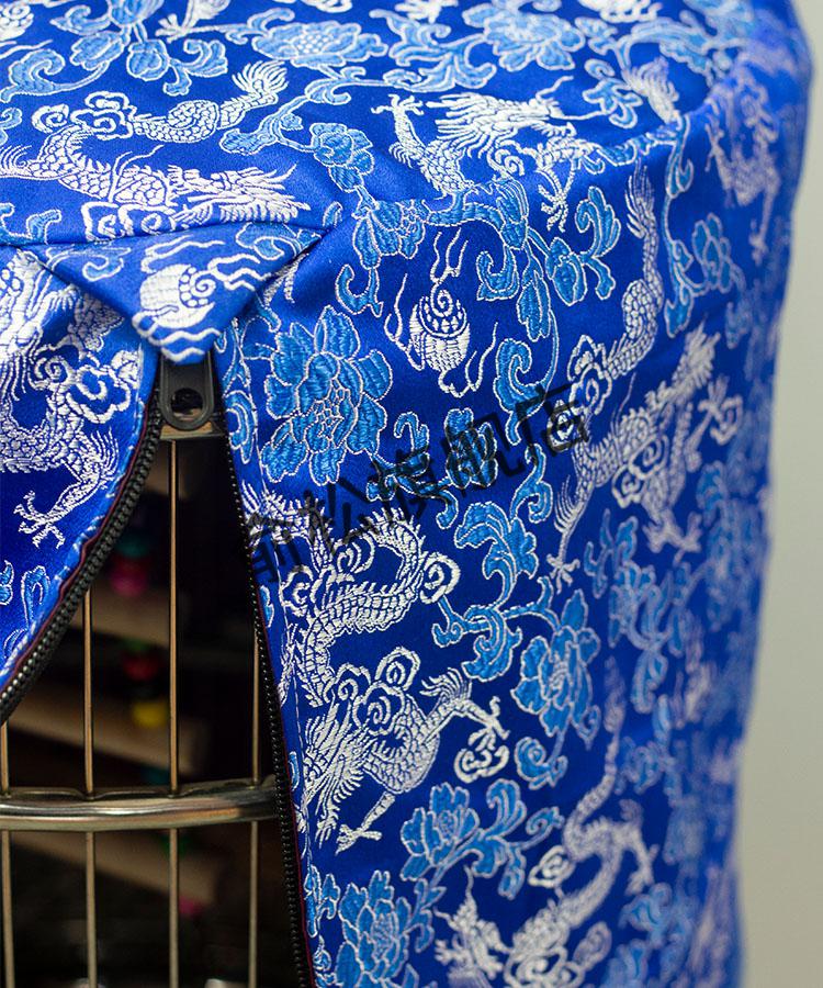 鸟笼遮光布鸟笼罩衣笼衣笼布八哥画眉鸟笼布笼衣圆形遮光鸟笼罩双层