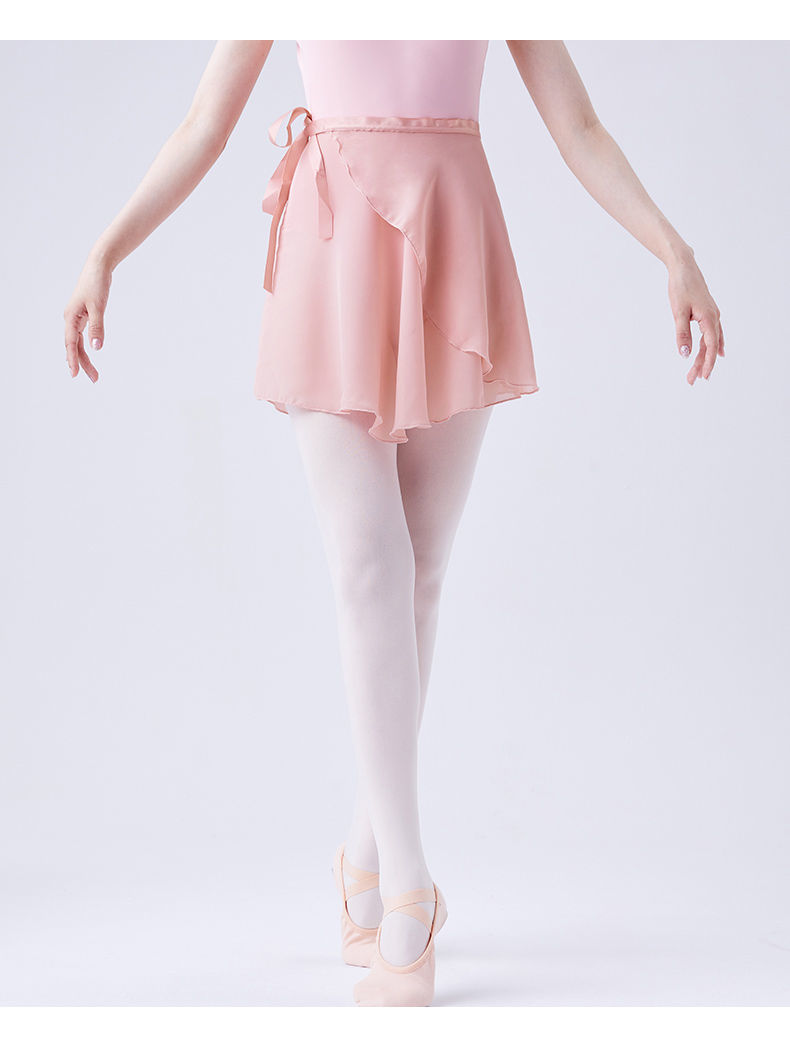 高品质芭蕾舞服芭蕾舞裙成人女半身裙儿童雪纺裙一片式黑色遮臀短纱裙