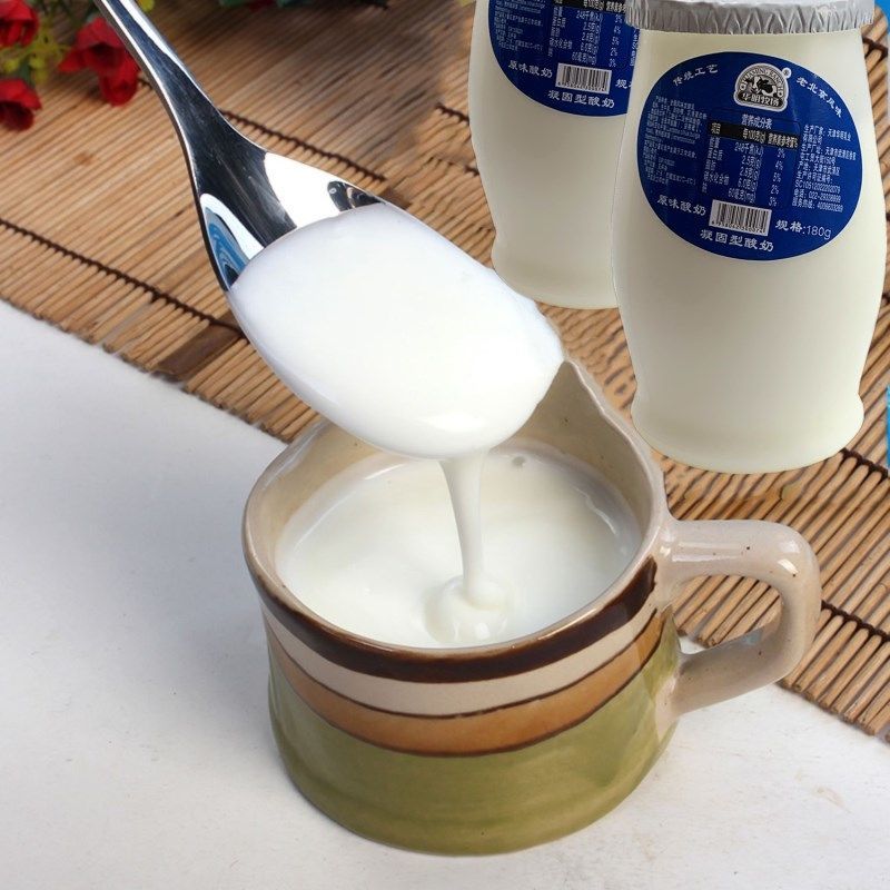华明牧场酸奶180g10瓶原味酸奶传统工艺老北京风味凝固型酸奶原味酸奶