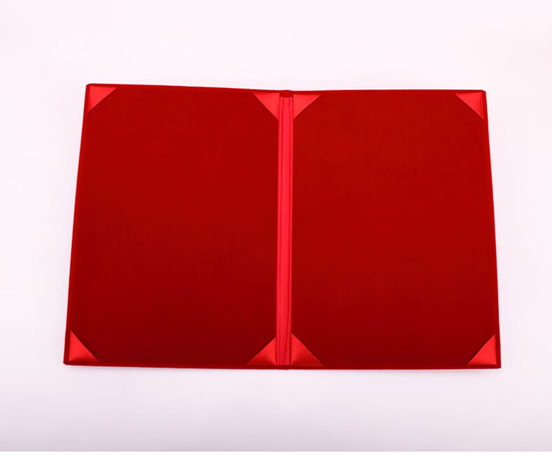 绒布面加厚签本定制签仪式本战略合作协议书商务皮面a4签书红色签夹a3