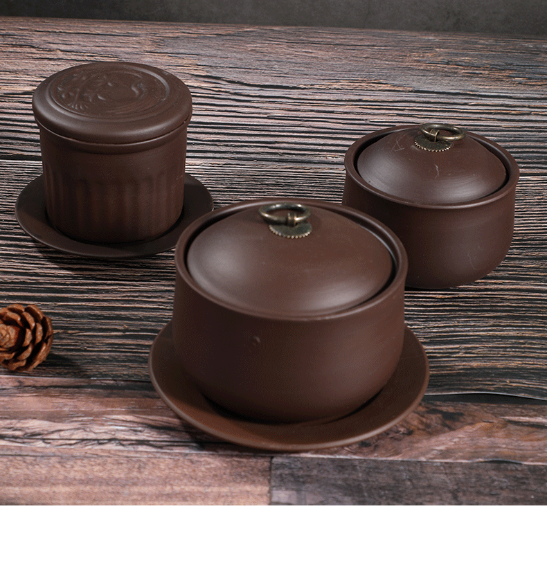 苏 泊尔(su po r)瓦罐炖盅紫砂人份沙县餐厅商用煨汤炖罐小汤盅隔