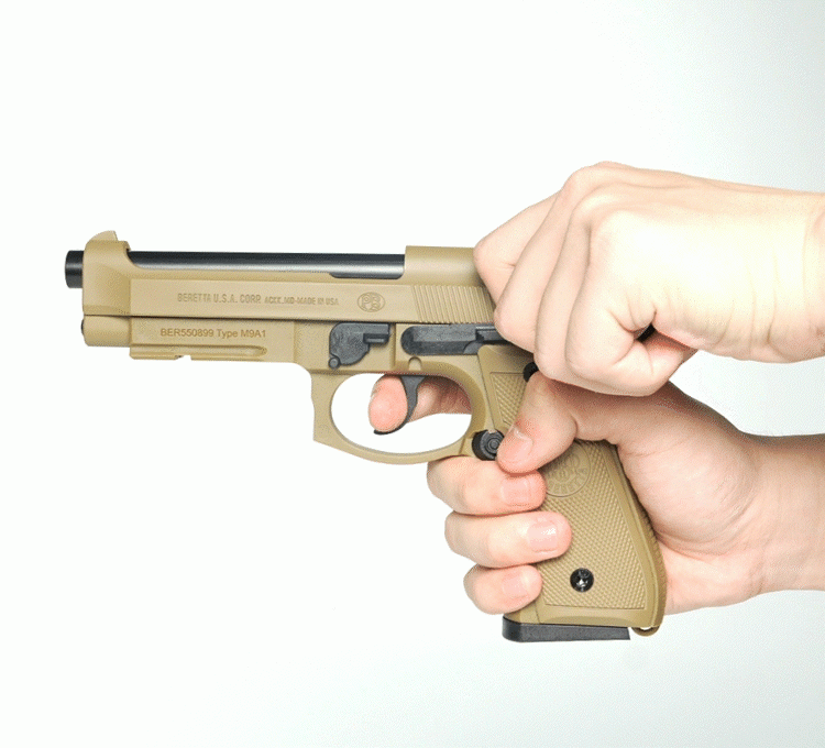 乖巧m9a1m92f虎反吹激光连发抛壳训练发射器模型龑虎食铁兽玩具枪 银