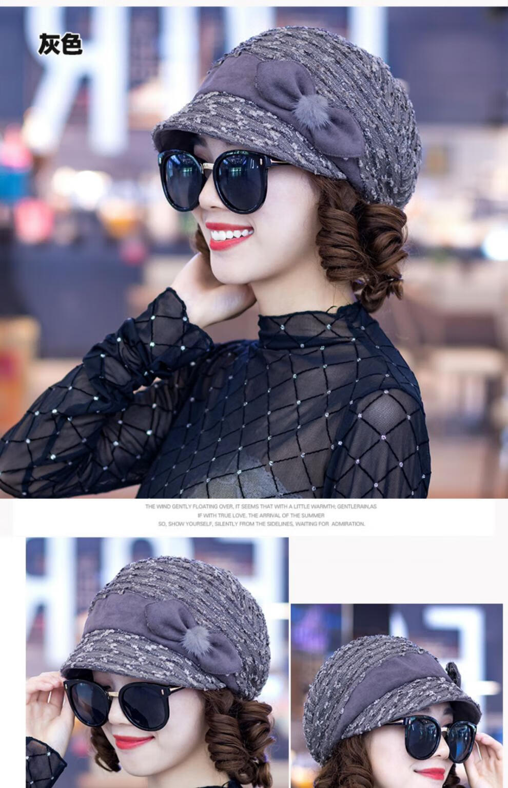 假发帽子一体逼真中老年帽子假发一体女短卷发假发逼真自然帽子带头发