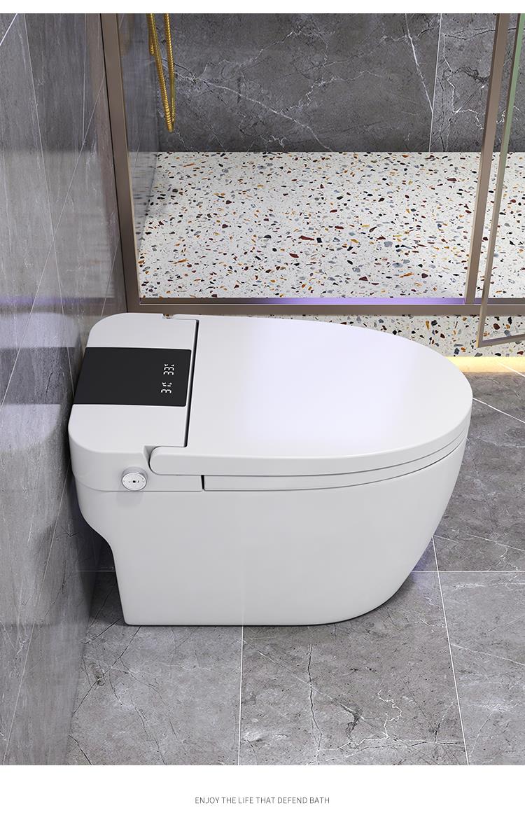 浪鲸翻盖马桶卫浴语音无水压限制全自动翻盖一体式感应无水压限制as83