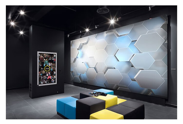 2022新款电竞房装饰科技感3d立体凹凸感墙纸直播间背景办公室科幻电竞