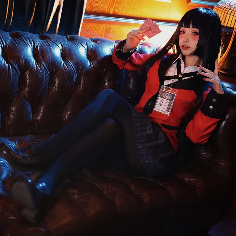 狂赌之渊现货日本动漫蛇喰梦子黄泉月露娜校服女cosplay服装套装狂赌