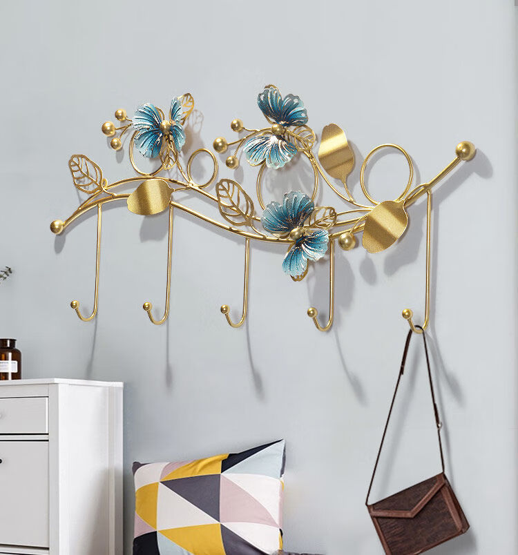 圣威堡创意轻奢装饰挂件客厅墙壁装饰品现代时尚简约挂钩入户玄关门口
