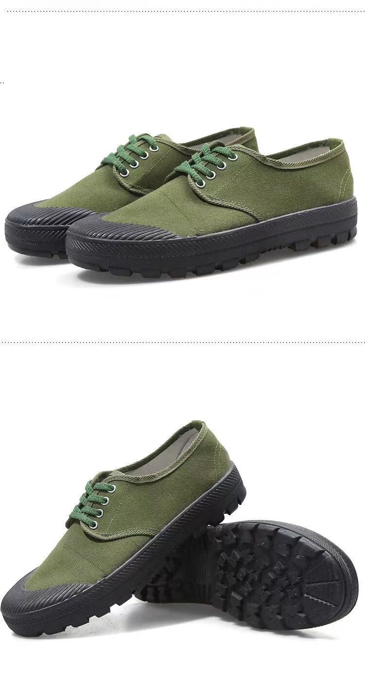 定制耐磨农田鞋帆布鞋男女工地干活防滑耐磨劳保鞋休闲军训训练鞋子