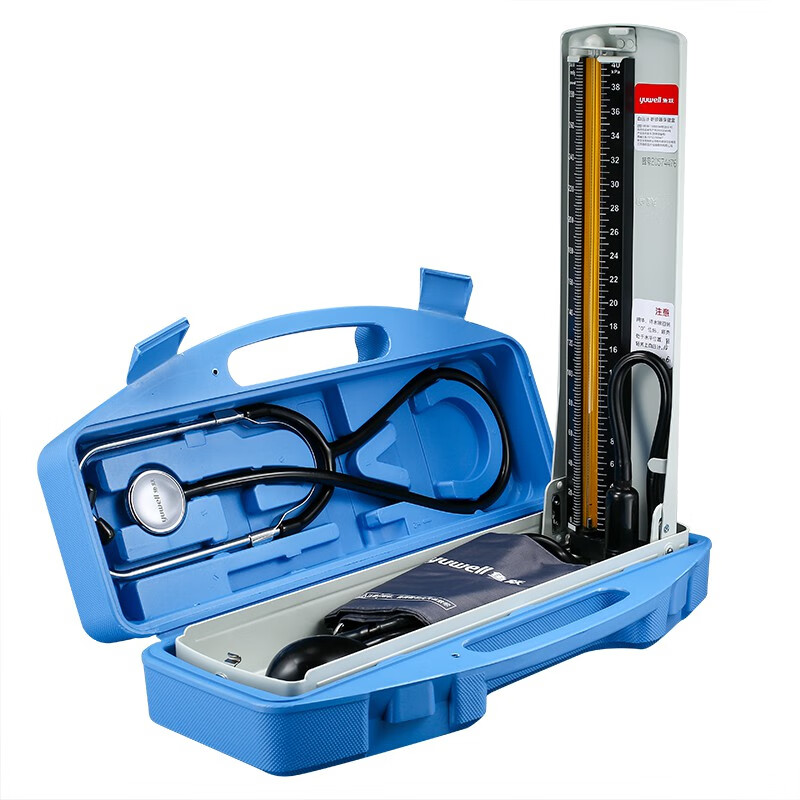 骏航台式血压计臂式手动血压测量仪家用医用量压器二合一血压计听诊器