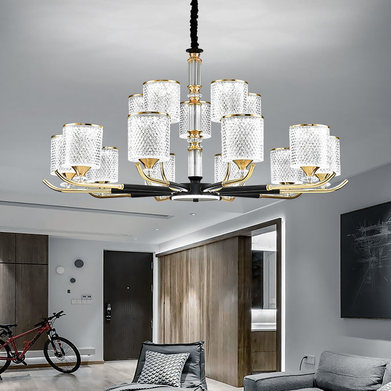 客厅吊灯简约现代家用灯具餐厅卧室灯饰轻奢创意灯具新款大厅灯饰6头