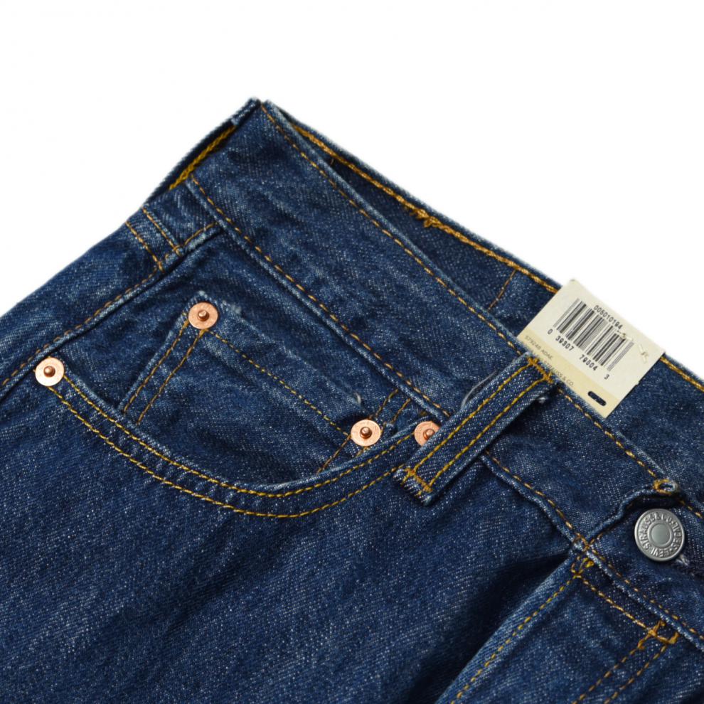 美版levis李维斯牛仔裤男士经典501休闲宽松直筒长裤子潮牌冬季 蓝色