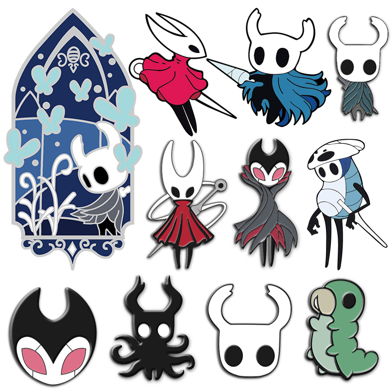 空洞骑士游戏周边 主角黄蜂女小骑士深渊金属徽章胸针勋章钥匙扣 小