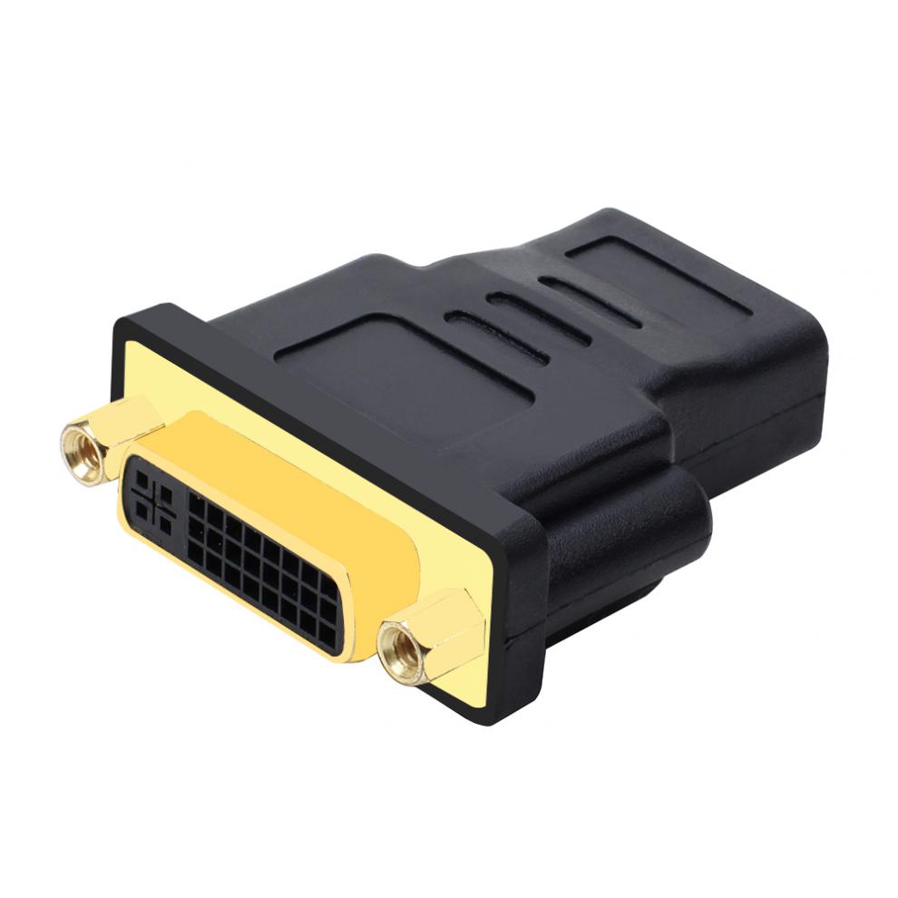 莱菁栎hdmi母转dvi母接头 dvi母头对转hdmi母视频线转接头 精品dvi母