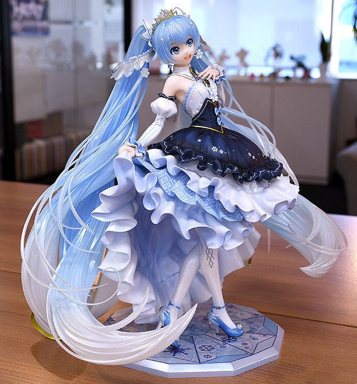 周年插画大赛桌面摆件生日礼物玩偶雕像潮 初音未来摆件尺寸20cm以上