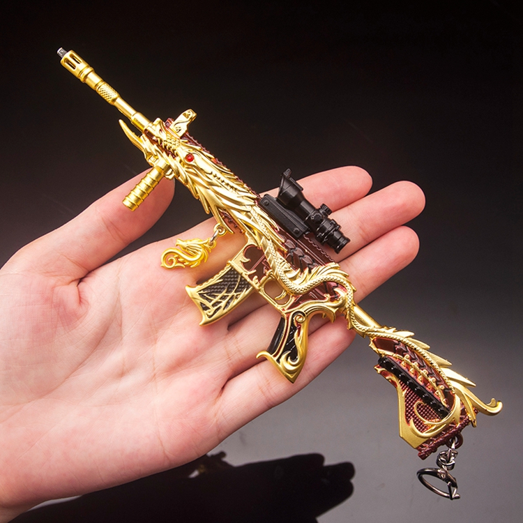 和平精英吃鸡模型五爪金龙m416模型带多倍镜消音器可拆卸玩具中号awm