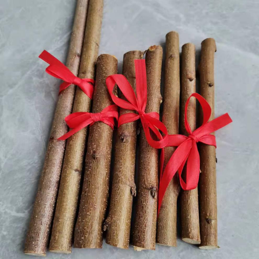 野生东南桃枝老桃木桃树条桃木枝桃桃树枝桃木棍原木挂件 直径2厘米