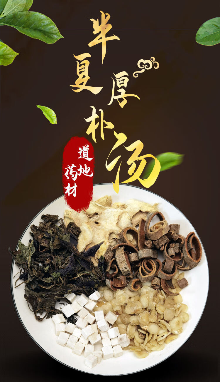 半夏汤半夏汤梅核气喉咙异物感 喉咙紧咳不出咽不下痰湿 原料10副装