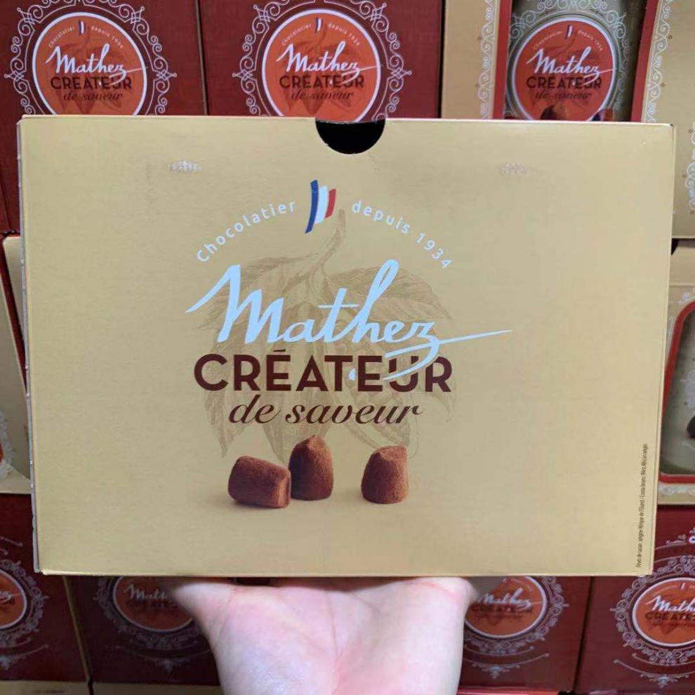 5折曼斯松露巧克力500g法国mathey曼斯mathez摩太紫英国松露巧克力