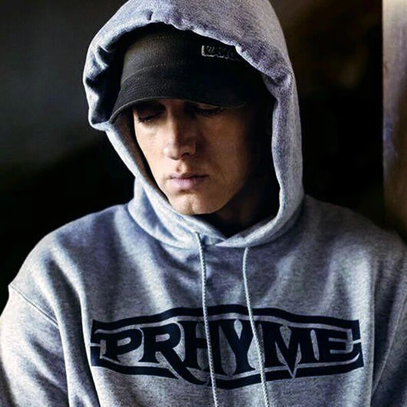 定做eminem姆爷说唱阿姆嘻哈rapgod连冒帽卫衣长袖衫复古hiphop饶舌