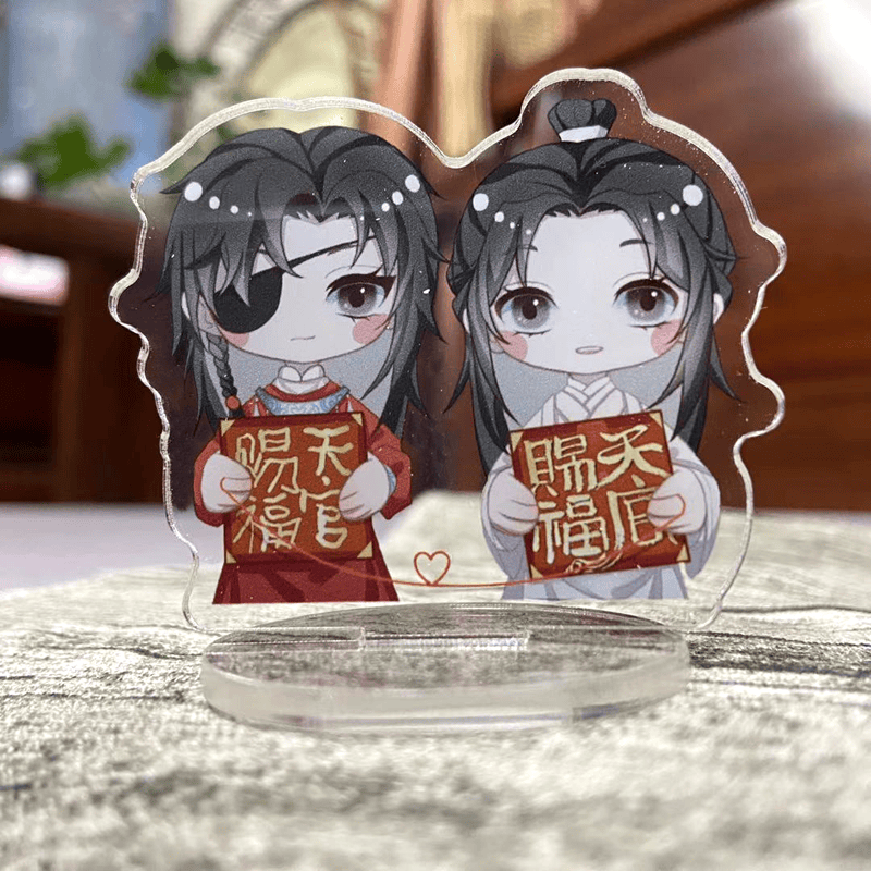 人渣反派自救立牌天官赐福周边小立牌双面夹层钥匙扣