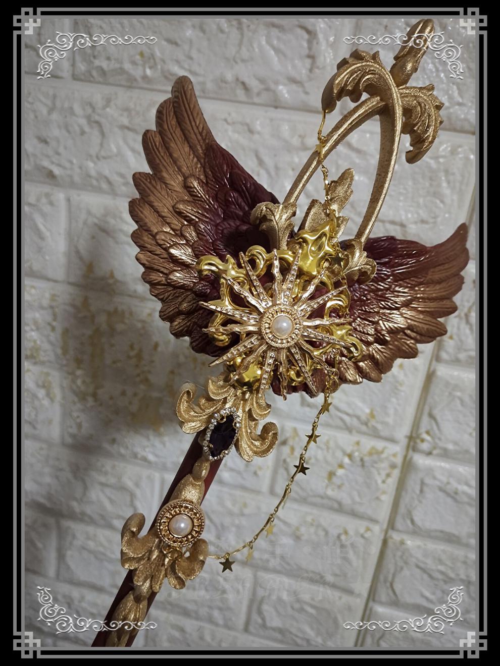 洛丽塔ita手杖权杖君梦定做帝政太阳之东月之西魔女ita权杖花嫁婚礼