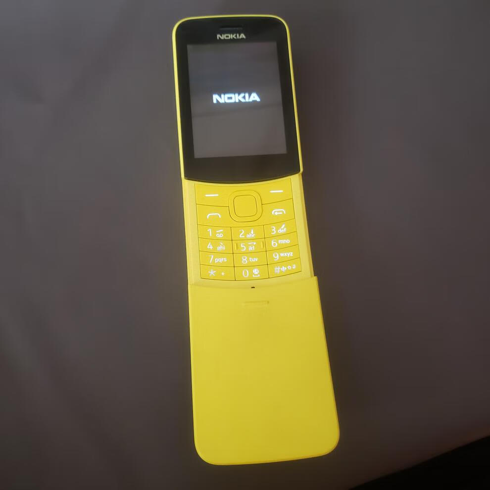 nokia/诺基亚 8110 4g三网通香蕉小手机老年人学生机滑盖备用机 黑色
