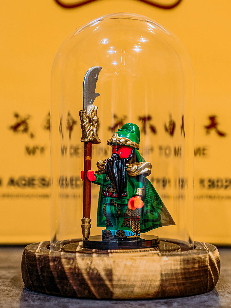 乐高lego三国演义三国小侠人仔积木刘备张飞关羽三国演义玩具赤兔马第