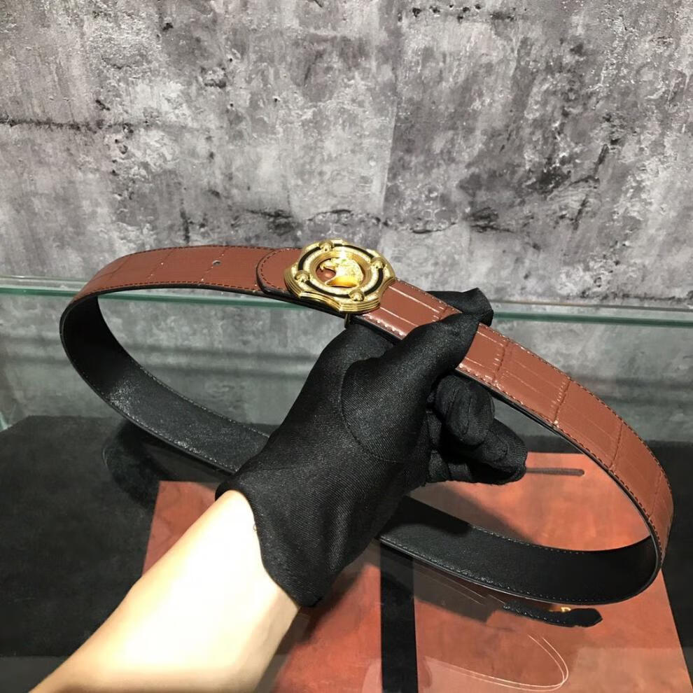 老鹰头 实心纯铜扣头 皮带 腰带 鳄鱼纹 牛皮 潮男 黑色 平滑扣 黑皮