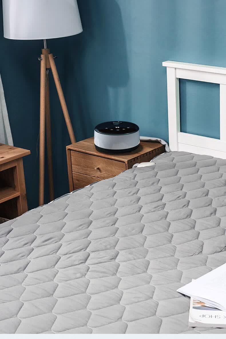 水暖电热毯双人家用水热毯智能调温水循环注水加热静音安全无辐射金色