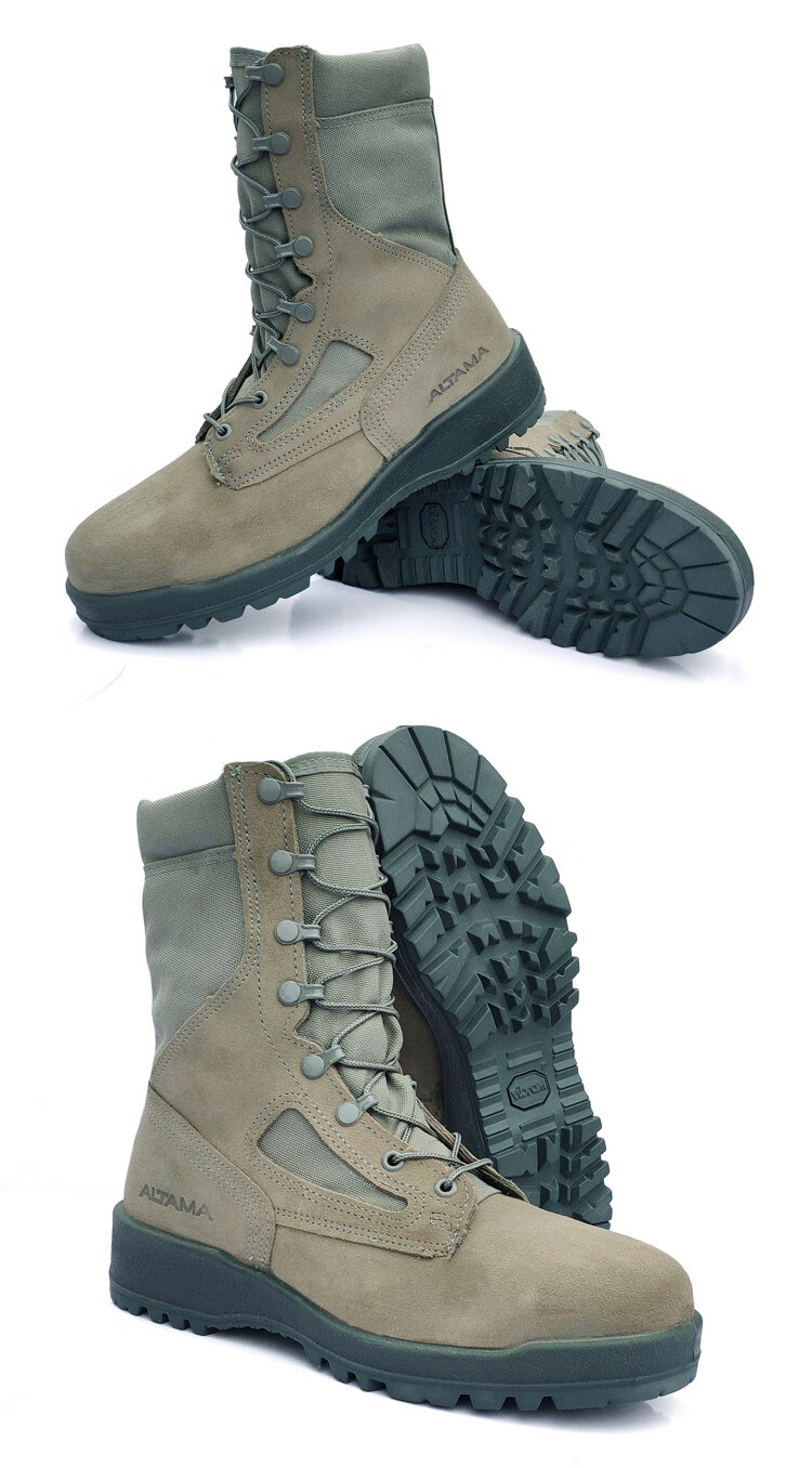 【京选好货】美国原产altama作战靴军 战术鞋v底高帮伞兵靴透气美军