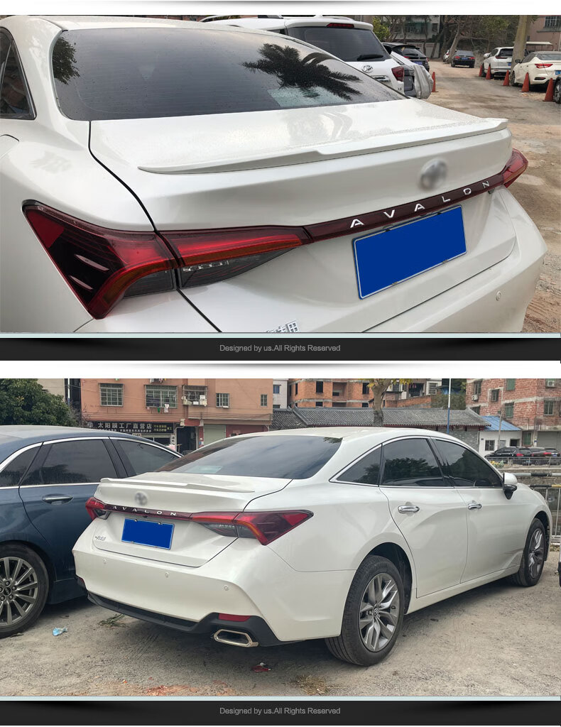 适用于2021款丰田亚洲龙尾翼1921款运动定风免打孔烤漆专车改装碳纤纹