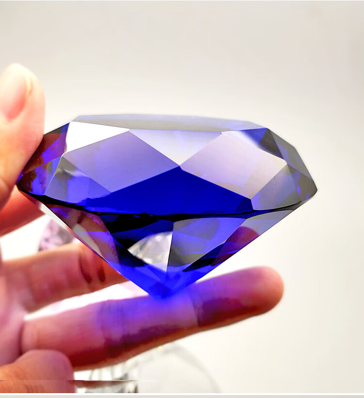 宝茄雷龙水晶玻璃大钻石摆件装饰人造宝石闪美甲拍摄道具闪儿童玩具