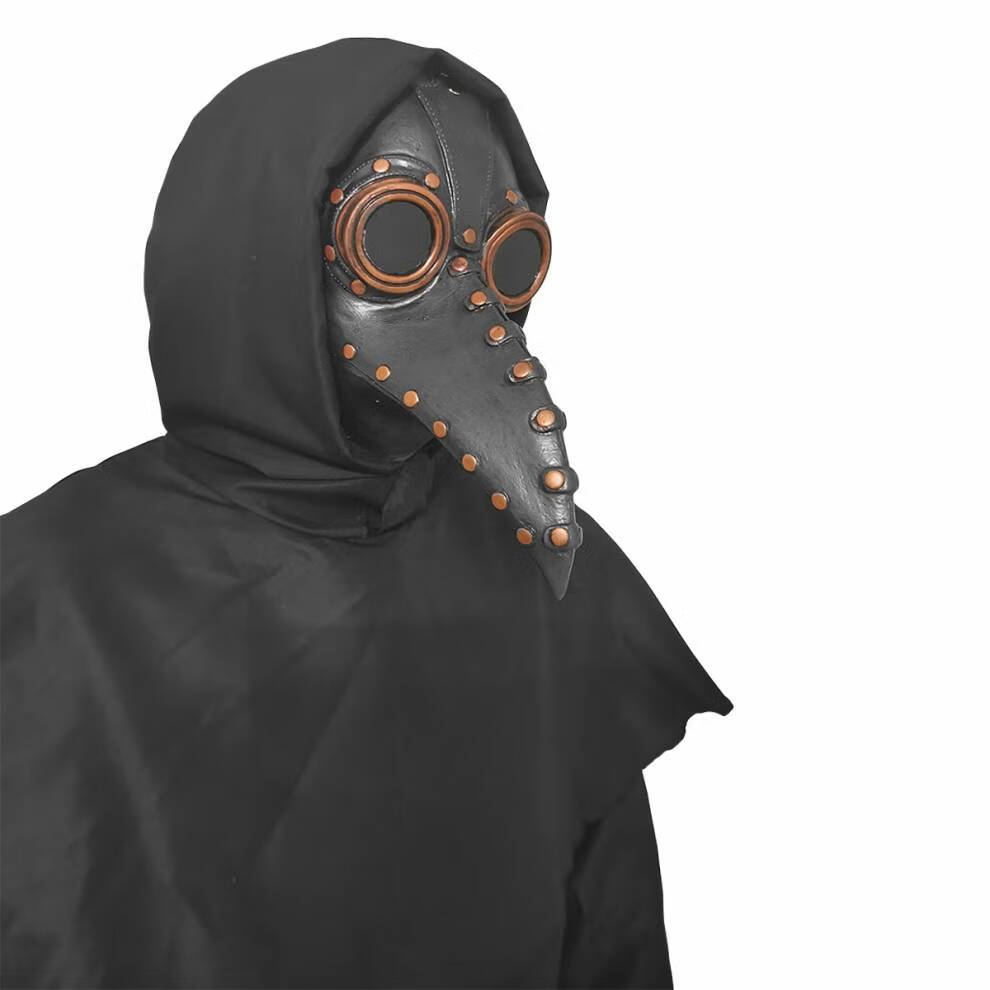 万圣节乌鸦面具scp049鸟嘴面具头套scp049cos套装衣服瘟疫医生衣服