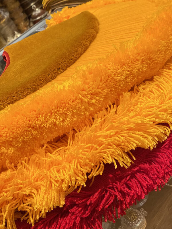 尼泊尔工艺佛教法帽鸡冠帽 喇嘛帽 僧帽 法帽 断法帽 黄色 法帽 纯