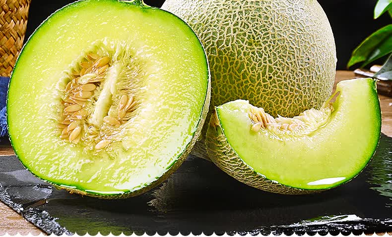 日本品种网纹瓜玫珑瓜静冈玫珑蜜瓜哈密瓜新鲜水果当季冰淇淋甜瓜2个