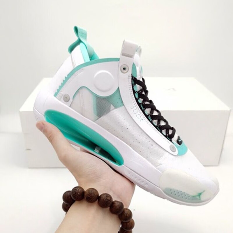 aj34郭艾伦同款球鞋乔34糖果白镭射男女气垫实战篮球鞋 aj34 全 40