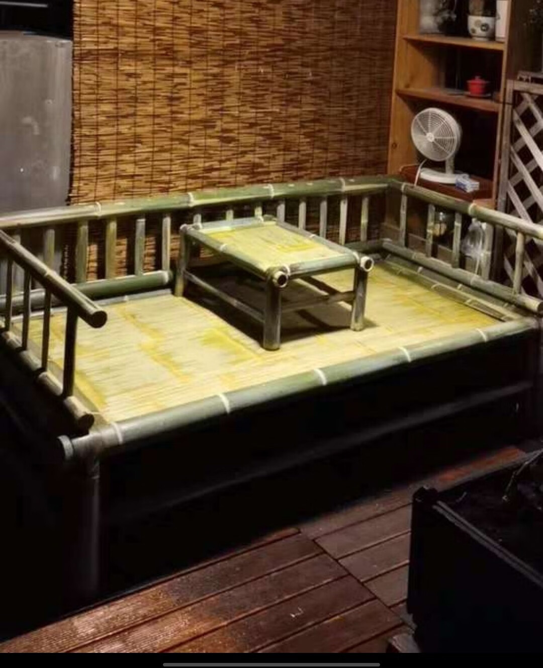 老式竹床竹床老式传统凉床家用午休经济多功能怀旧无漆竹制简易床 长