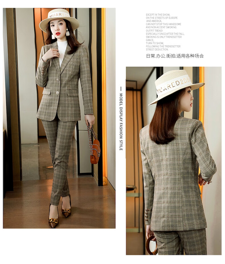 休闲女士西服高级感休闲总裁职场单排扣长袖西服套装单件灰色西装s