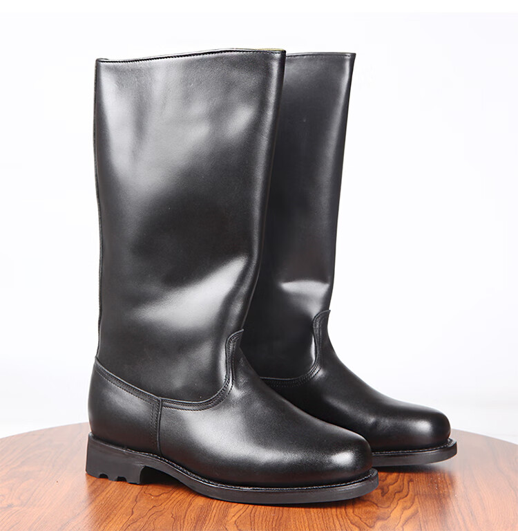 3516厂皮高筒马靴头层牛皮秋冬防风保暖坦克靴长筒骑行机车靴男品质
