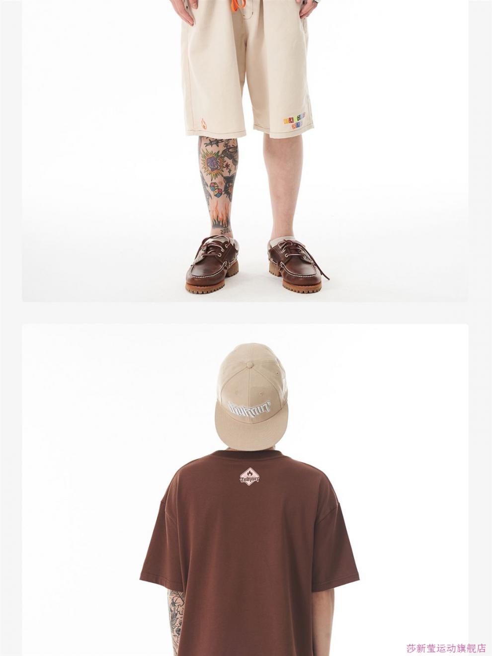 burnin*槟榔妹-泡沫t宽松多色圆领印花短袖t恤夏季男女打底衫 拥抱