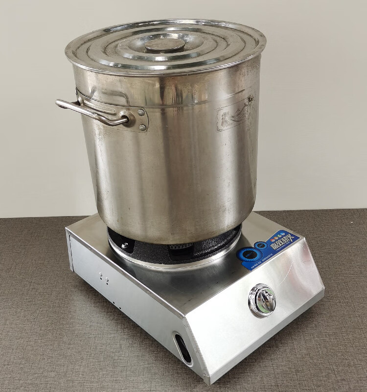 304不锈钢火盖农村家用单个灶双灶化粪池沼气专用灶猛火炉 套餐一 304